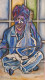 Musician Rajasthani Uncle (ART-16531-108046) - Handpainted Art Painting - 13in X 24in