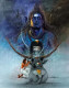 Shiva (ART-1038-108259) - Handpainted Art Painting - 24in X 31in