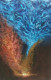 Red Brown Blue - Power Of Silence (ART-1626-108284) - Handpainted Art Painting - 20in X 30in