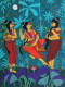 Full Moon (ART-3324-108281) - Handpainted Art Painting - 20in X 27in