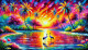 A Symphony Of Color And Romance (PRT-15697-108370) - Canvas Art Print - 48in X 27in