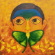 Secrets In Silence (ART-15181-108371) - Handpainted Art Painting - 12in X 12in