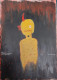The Tormented Soul (ART-16613-108489) - Handpainted Art Painting - 9in X 13in
