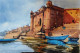 Banaras Ghat (ART-7901-108501) - Handpainted Art Painting - 11in X 8in