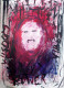 Silent Scream Of Power (ART-16613-108374) - Handpainted Art Painting - 8in X 12in
