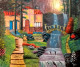 Heavenly Shelter (ART-5868-108533) - Handpainted Art Painting - 42in X 40in