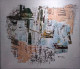 Cityscape (ART-8435-108630) - Handpainted Art Painting - 25in X 21in