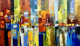 Abstract Painting (ART-6706-108704) - Handpainted Art Painting - 66in X 36in