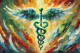 Serpents Of Healing: The Dance Of Vitality And Wisdom (PRT-15697-108738) - Canvas Art Print - 42in X 28in