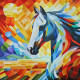Colours Of Freedom (ART-8356-108733) - Handpainted Art Painting - 32in X 32in