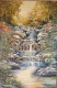 Cascading Waterfall (ART-3827-108831) - Handpainted Art Painting - 24in X 36in
