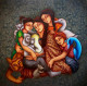 The Family (ART-16752-108883) - Handpainted Art Painting - 36in X 36in