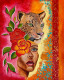 Fierce Woman (ART-15599-108910) - Handpainted Art Painting - 13in X 16in