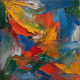 Abstract Painting (2) (PRT-16612-108959) - Canvas Art Print - 12in X 12in