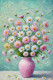 Springtime Delight: A Bouquet Of Daisies In Lively Van Gogh Style (PRT-15697-109056) - Canvas Art Print - 40in X 60in