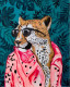 Leopardo Di Cat Rio | Pet Gala (PRT-16516-109128) - Canvas Art Print - 23in X 30in