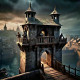 Closed City Gate (PRT-16612-109151) - Canvas Art Print - 18in X 18in