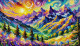 Beyond The Peaks (PRT-15697-109203) - Canvas Art Print - 48in X 27in