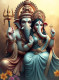 Laxmi Ganesha (PRT-16814-109344) - Canvas Art Print - 27in X 36in