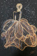 UNTITLED - MINI PAINTING OF A GIRL IN A DRESS (ART-1538-109334) - Handpainted Art Painting - 10in X 16in