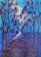 The Silver Purple Destiny (ART-16778-109482) - Handpainted Art Painting - 24in X 33in
