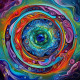 Abstract 047 (PRT-16612-109518) - Canvas Art Print - 24in X 24in
