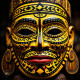 Nupe Mask 002 (PRT-16612-109562) - Canvas Art Print - 24in X 24in