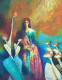 Resistive Feminism Series, (270) Creative Conceptual On Canvas (ART-15639-109599) - Handpainted Art Painting - 14in X 18in