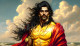 Surya Karna Painting (PRT-6845-109617) - Canvas Art Print - 36in X 21in
