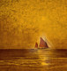 Landscape,Golden effect,sea shre,Yancht