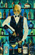 The Bartender! (ART-16821-109541) - Handpainted Art Painting - 14in X 22in