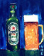 Beer! (ART-16821-109577) - Handpainted Art Painting - 10in X 12in