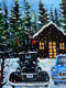 Winter! (ART-16821-109543) - Handpainted Art Painting - 11in X 15in