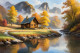 A Misty Morning, A Magical Morning. (PRT-16861-109688) - Canvas Art Print - 60in X 40in