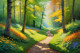 A Forest's Embrace, A Magical Place (PRT-16861-109669) - Canvas Art Print - 60in X 40in