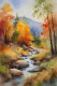 A Peaceful Retreat: Autumn's Golden Hues (PRT-16861-110360) - Canvas Art Print - 24in X 36in