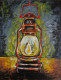 The Lamp (ART-6775-109829) - Handpainted Art Painting - 14in X 18in