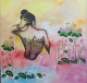 LOTUS (ART-7431-109831) - Handpainted Art Painting - 30in X 30in