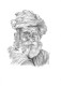 Old Village Man (ART-16844-109812) - Handpainted Art Painting - 9in X 11in