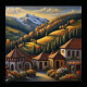 Romania Oil Painting (PRT-16612-109881) - Canvas Art Print - 24in X 24in
