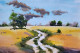Harmony Of Nature (ART-7389-109814) - Handpainted Art Painting - 14in X 10in