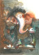 Ganesh (ART-16844-109809) - Handpainted Art Painting - 8in X 11in