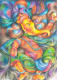 Vinayaka (ART-16844-109803) - Handpainted Art Painting - 12in X 16in