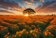 Fields Of Fire (PRT-16861-110044) - Canvas Art Print - 36in X 25in