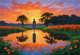 Silent Reflection (PRT-16861-110036) - Canvas Art Print - 36in X 25in