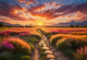 Golden Horizons (PRT-16861-110021) - Canvas Art Print - 36in X 25in