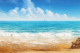 Seascape Blue Water Sunny Sky (PRT-8645-110159) - Canvas Art Print - 18in X 12in