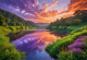 River's Golden Dreams (PRT-16861-110144) - Canvas Art Print - 36in X 25in
