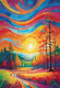 A Radiant Sunset (PRT-15697-110165) - Canvas Art Print - 33in X 48in