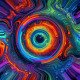 Digital Art 0024 (PRT-16612-110111) - Canvas Art Print - 24in X 24in
